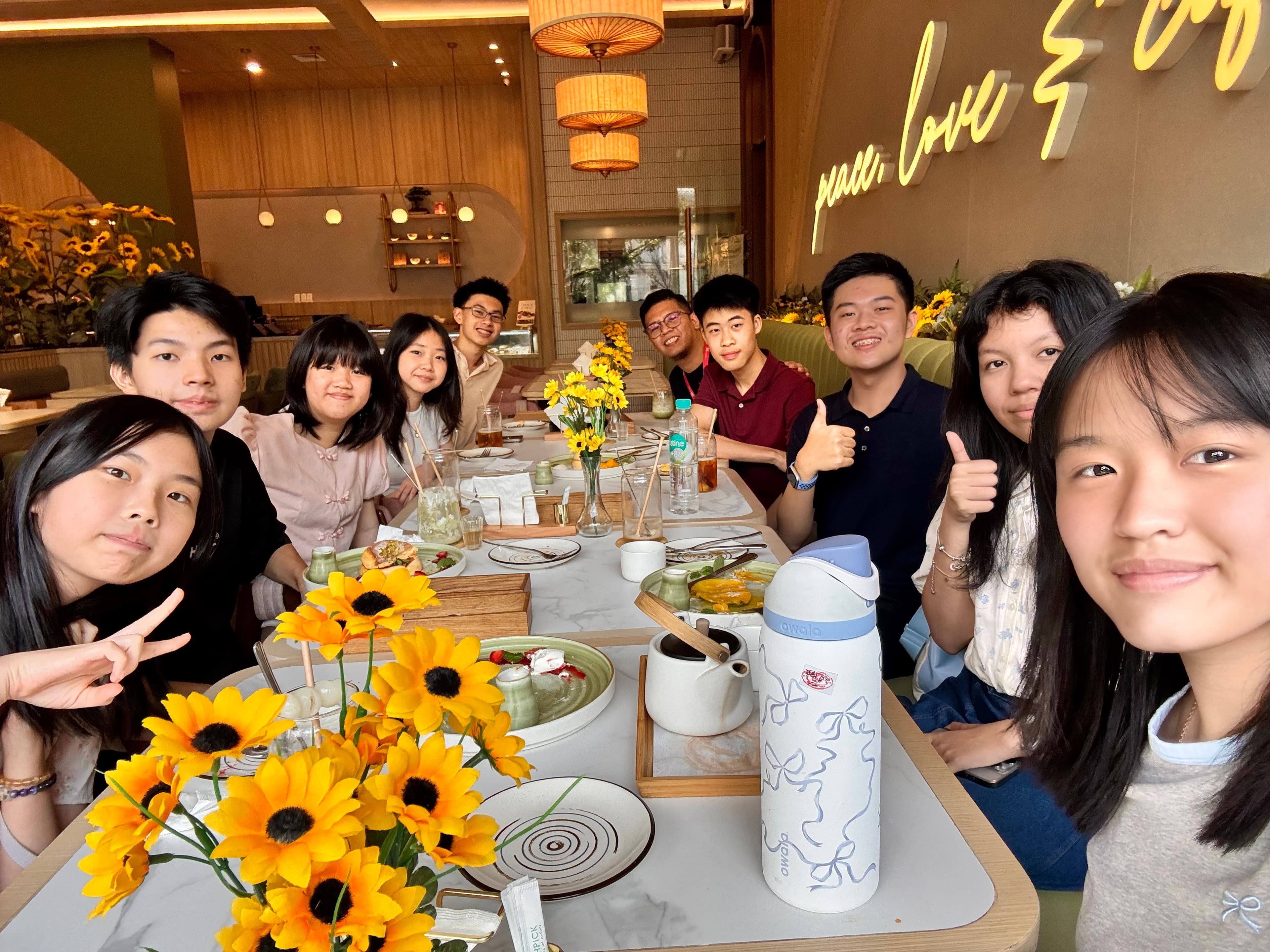 SIS Medan Student Council's Lunch Outing with Executives Team & MOTS (Member of the Semester) honorees.